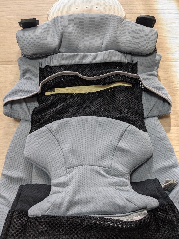 ラクリスの新生児対応部分のファスナー